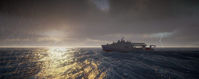 Sea simulation