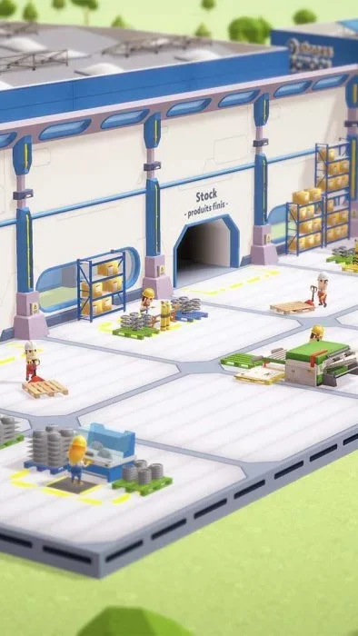 Capture d'écran d'un serious game de gestion logistique en lean management
